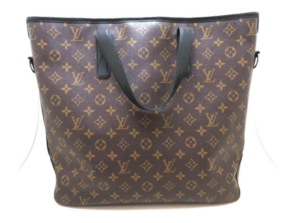 LOUIS VUITTON Shoulder Bag Monogram Macassar Brown Davis